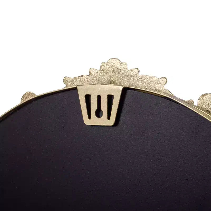 Emma and Oliver Arched Wall Mirror with Baroque Style Detail, and Aluminum Backed Glass for Clarity for Entryways, Bathrooms & More