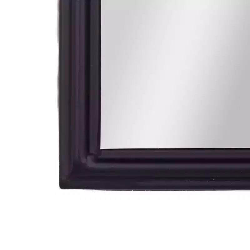 Emma and Oliver Arched Wall Mirror with Baroque Style Detail, and Aluminum Backed Glass for Clarity for Entryways, Bathrooms & More