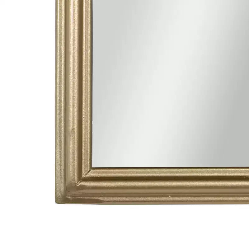 Emma and Oliver Arched Wall Mirror with Baroque Style Detail, and Aluminum Backed Glass for Clarity for Entryways, Bathrooms & More