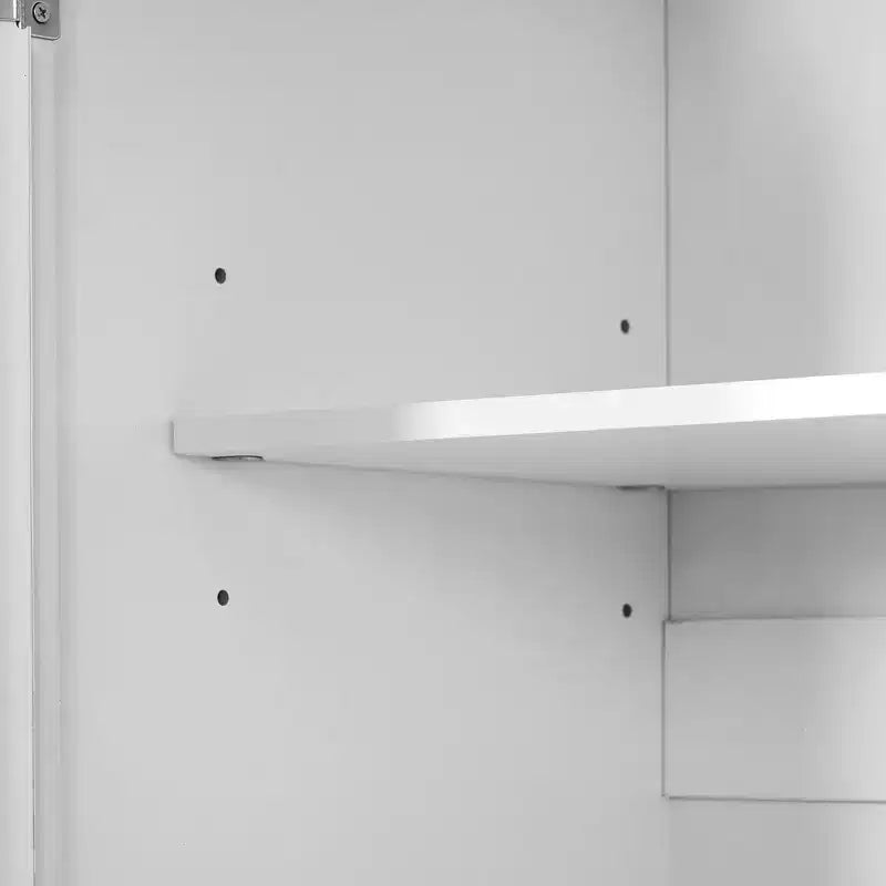 GDFStudio Elea Freestanding Tall Kitchen Pantry Cabinet with 5 Drawers, 6 Door Shelves and 2 Adjustable Shelves
