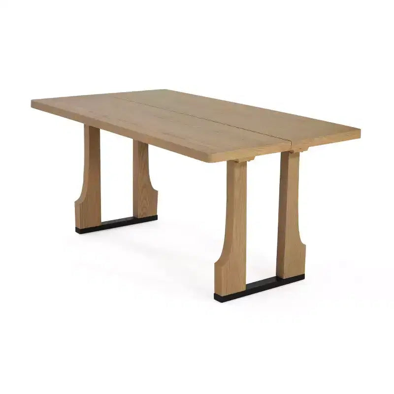 63 Mid-Century Modern Rectangular Dining Table, Farmhouse Kitchen Table for 6, Farmhouse Dining Room Table-Panipeachy