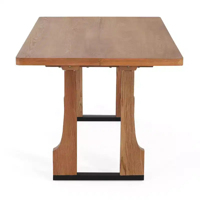 63 Mid-Century Modern Rectangular Dining Table, Farmhouse Kitchen Table for 6, Farmhouse Dining Room Table-Panipeachy