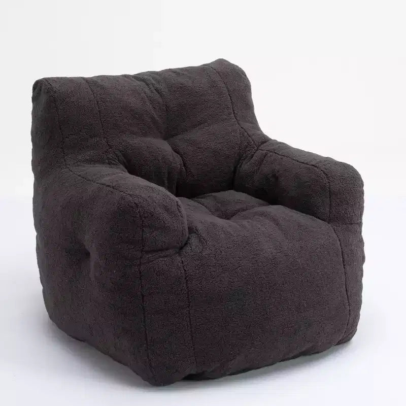 Bean Bag Chair Velvet Fabric Tufted Soft Stuffed with Memory Foam Filler Fluffy and Lazy Sofa Lounger Giant Chair for Bedroom Living Room