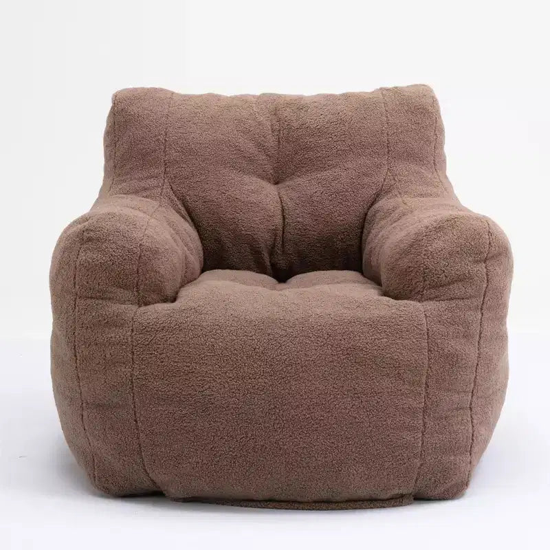 Bean Bag Chair Velvet Fabric Tufted Soft Stuffed with Memory Foam Filler Fluffy and Lazy Sofa Lounger Giant Chair for Bedroom Living Room