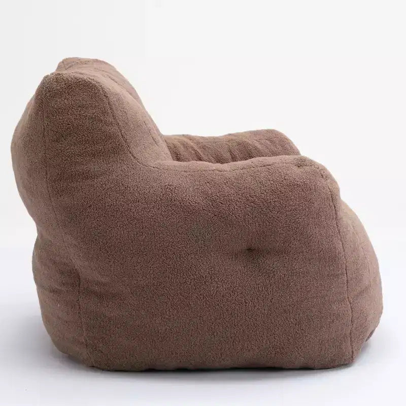 Bean Bag Chair Velvet Fabric Tufted Soft Stuffed with Memory Foam Filler Fluffy and Lazy Sofa Lounger Giant Chair for Bedroom Living Room