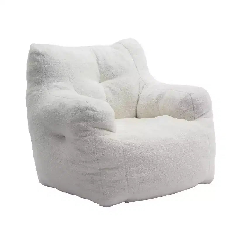 Bean Bag Chair Velvet Fabric Tufted Soft Stuffed with Memory Foam Filler Fluffy and Lazy Sofa Lounger Giant Chair for Bedroom Living Room