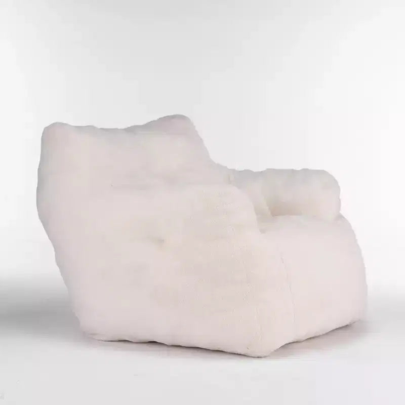 Bean Bag Chair Velvet Fabric Tufted Soft Stuffed with Memory Foam Filler Fluffy and Lazy Sofa Lounger Giant Chair for Bedroom Living Room