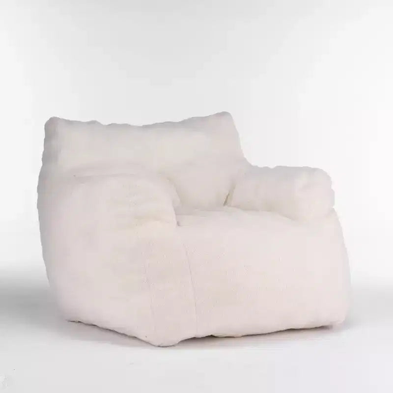 Bean Bag Chair Velvet Fabric Tufted Soft Stuffed with Memory Foam Filler Fluffy and Lazy Sofa Lounger Giant Chair for Bedroom Living Room