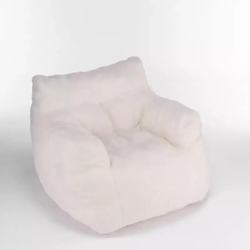 Bean Bag Chair Velvet Fabric Tufted Soft Stuffed with Memory Foam Filler Fluffy and Lazy Sofa Lounger Giant Chair for Bedroom Living Room