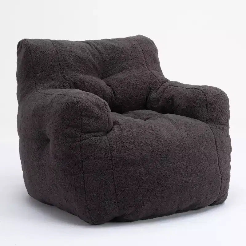 Bean Bag Chair Velvet Fabric Tufted Soft Stuffed with Memory Foam Filler Fluffy and Lazy Sofa Lounger Giant Chair for Bedroom Living Room