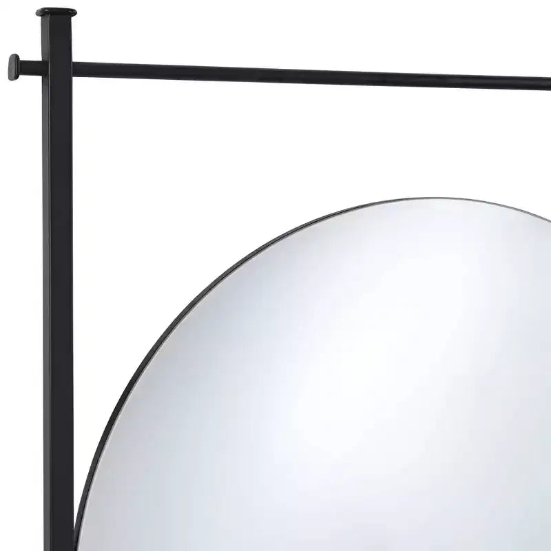 Uttermost Nassau 30x33 Black Round Wall Mirror