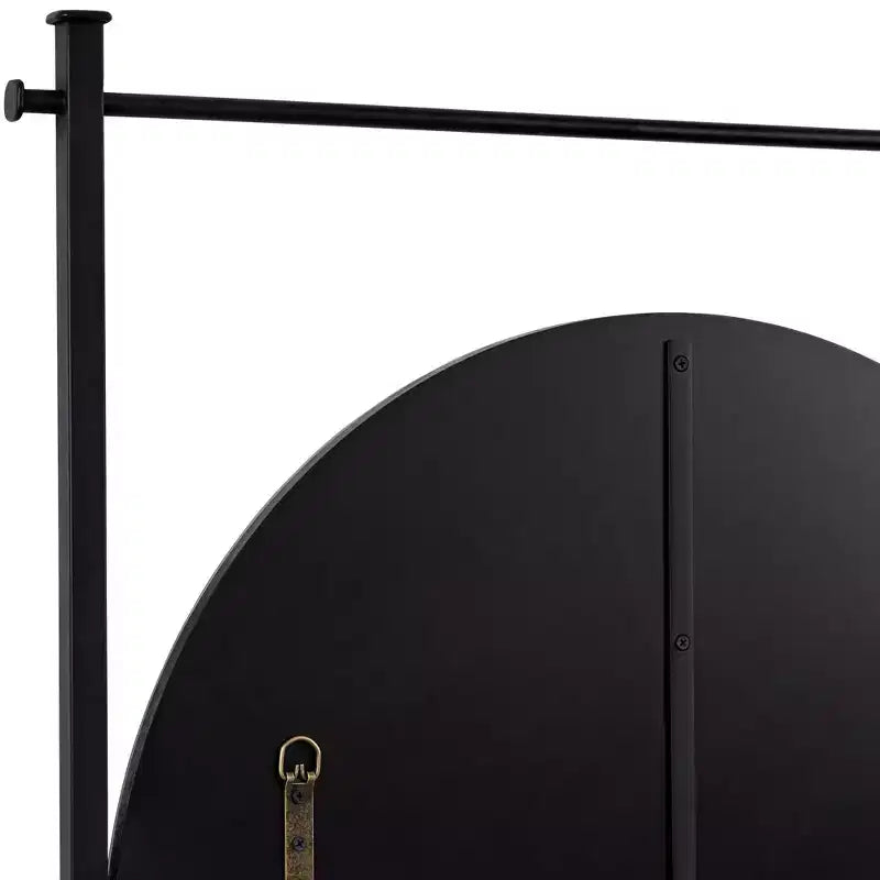 Uttermost Nassau 30x33 Black Round Wall Mirror