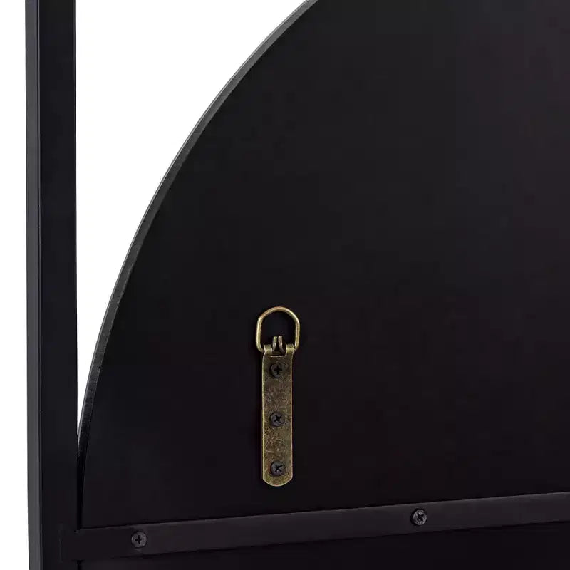 Uttermost Nassau 30x33 Black Round Wall Mirror