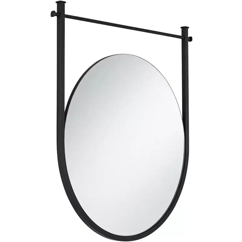 Uttermost Nassau 30x33 Black Round Wall Mirror