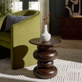 Nube Round Accent Table - ACC3255 - Dark Brown - Safavieh