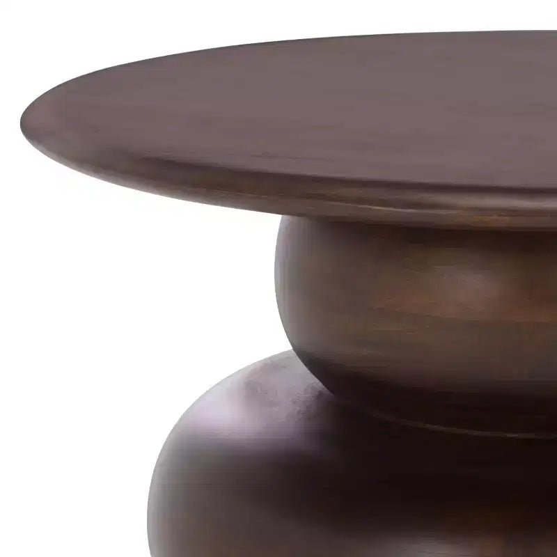 Nube Round Accent Table - ACC3255 - Dark Brown - Safavieh