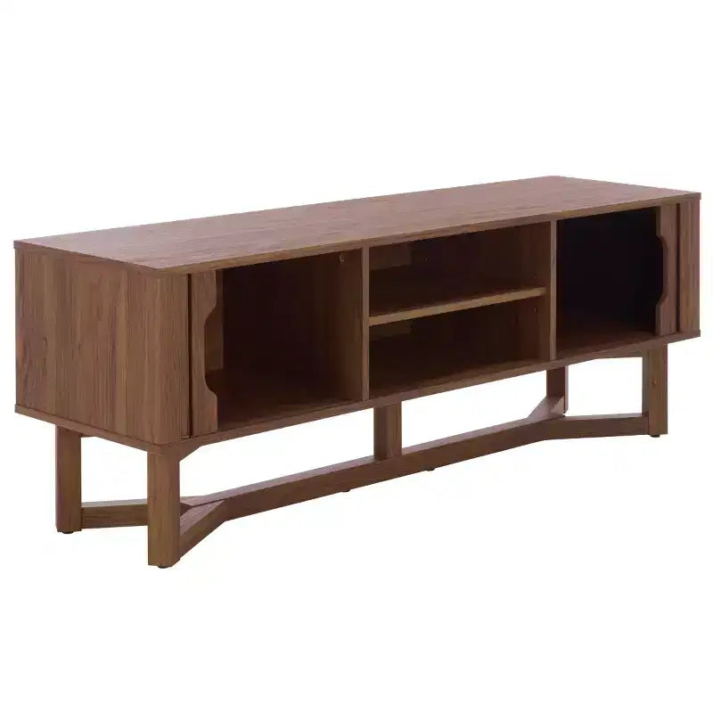 Ilyum 2 Shelf Tambour Doors Sideboard - MED3110 - Walnut - Safavieh