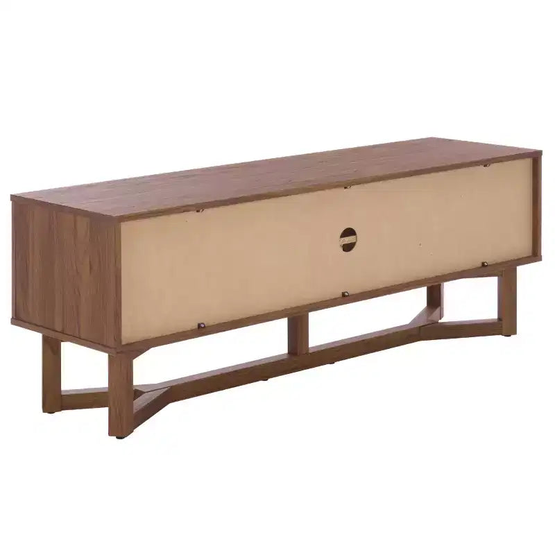 Ilyum 2 Shelf Tambour Doors Sideboard - MED3110 - Walnut - Safavieh