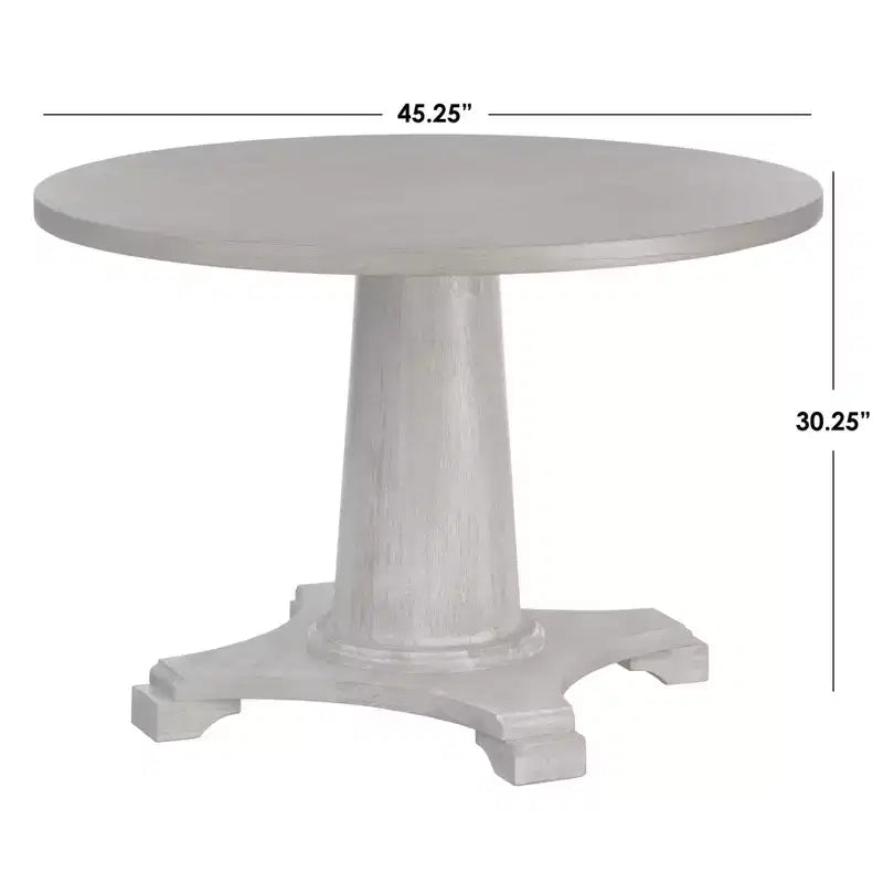Buylateral Atwood 45" Round Pedestal Dining Table Matte Black