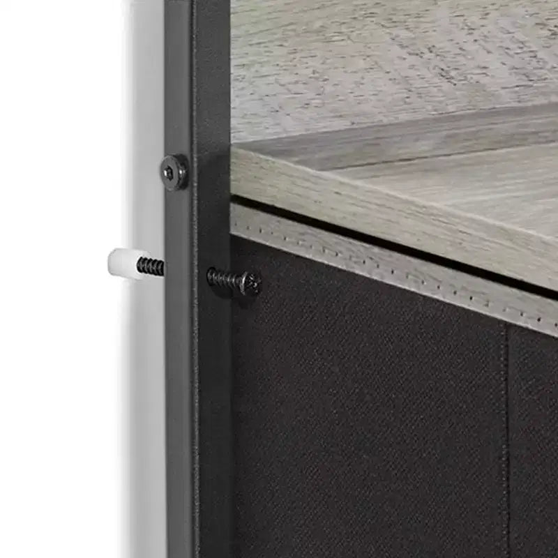 REAHOME 8 Drawer Steel Frame Wood Top Storage Organizer Dresser for Closet, Living Room, and Entryway with 2 Additional Drawer Organizers