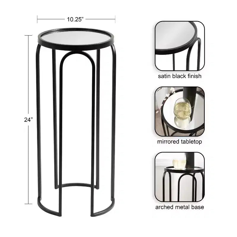 Kate and Laurel Pomeroy Metal Drink Table