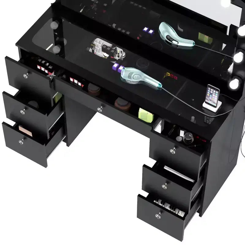 Amalthea Lighted Makeup Vanity - Boahaus