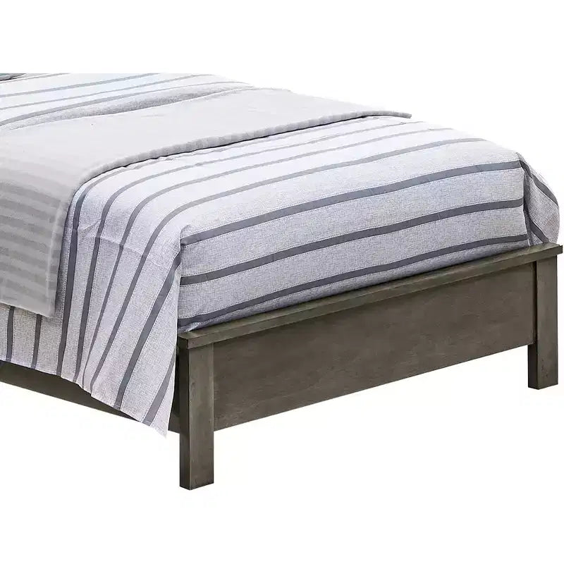 Passion Furniture Burlington Twin Platform Bed with Storage Shelf
