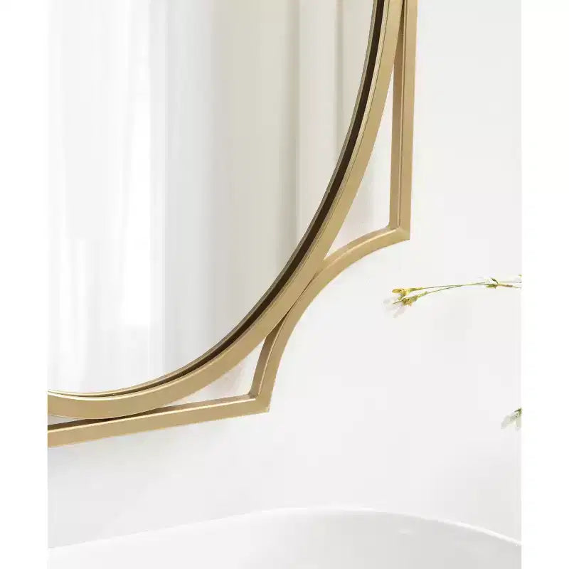 Kate and Laurel Rateau Scalloped Wall Mirror