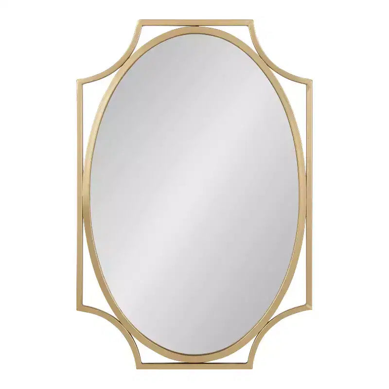 Kate and Laurel Rateau Scalloped Wall Mirror