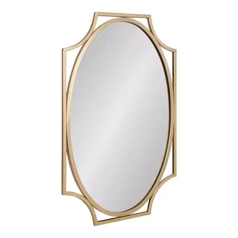 Kate and Laurel Rateau Scalloped Wall Mirror