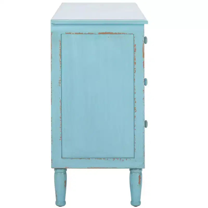 Talbot 3 Drawer Chest - AMH1517 - Distressed Blue - Safavieh Couture