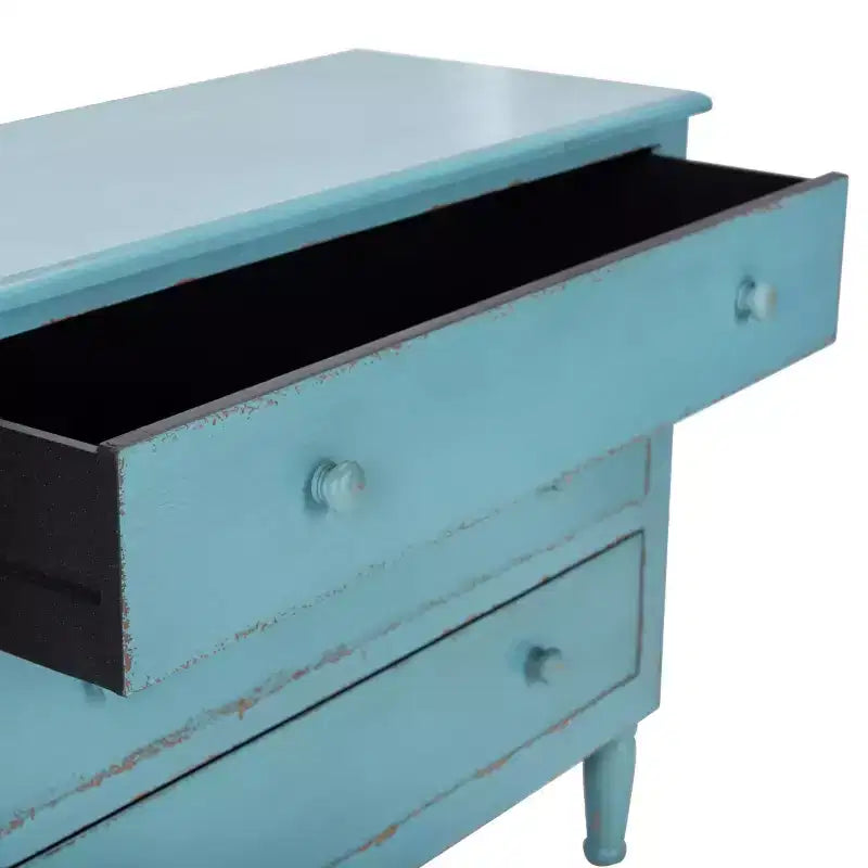 Talbot 3 Drawer Chest - AMH1517 - Distressed Blue - Safavieh Couture