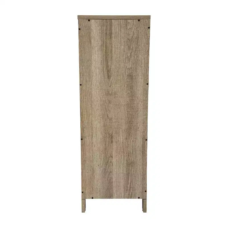 Emma and Oliver Bathroom Storage Organizer with Open Display Shelf and Two Removable Drawers