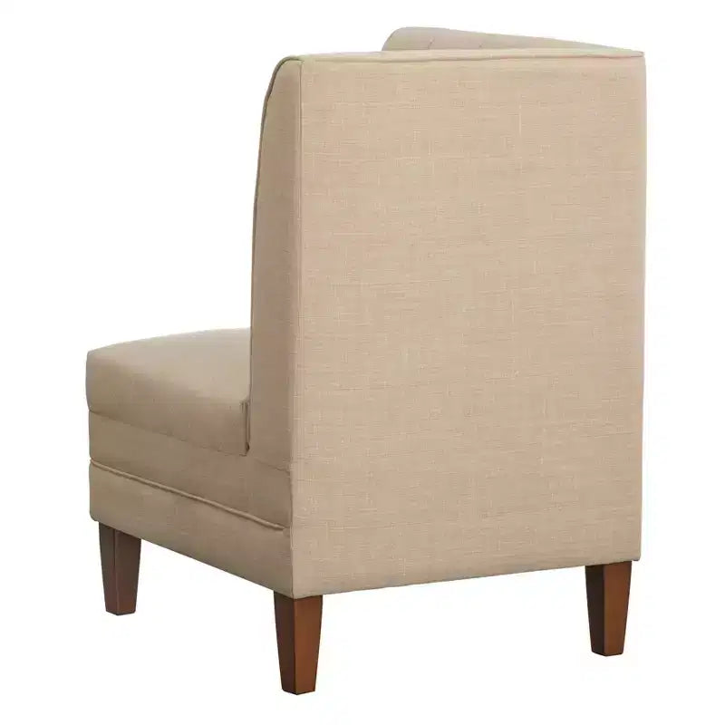 Lifestorey Kerrington Channel Back Breakfast Nook Corner Chair