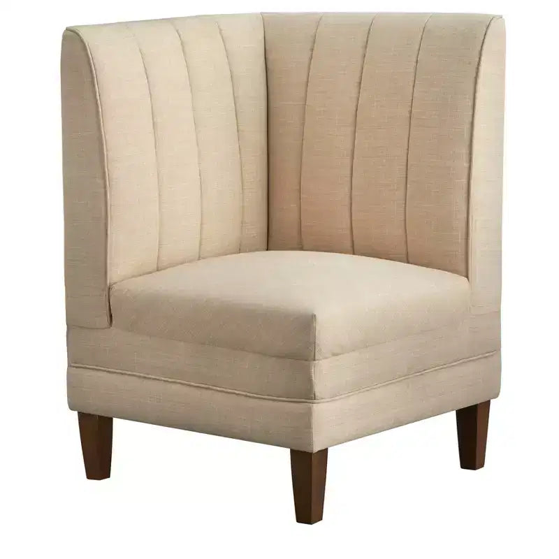 Lifestorey Kerrington Channel Back Breakfast Nook Corner Chair